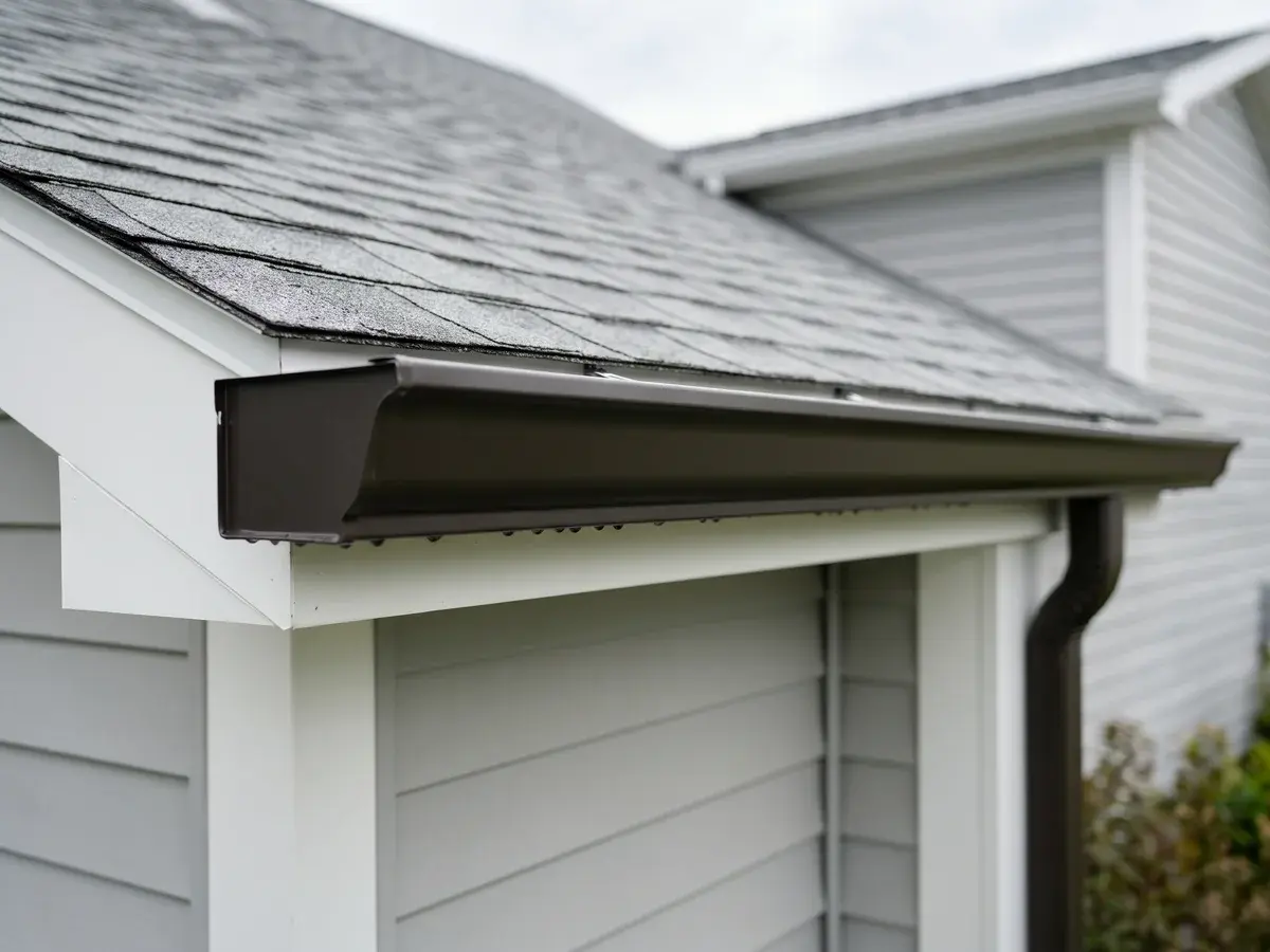 Seamless Gutter Installation in the Treasure Valley — Boise Gutter Guards crew working on a residential home